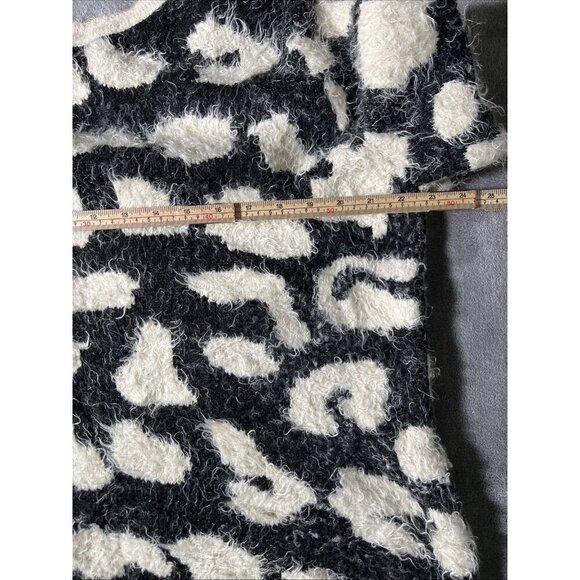 Kingsland Womans Vtg Fuzzy Knit Sweater Size XL Pullover Leopard Print Angora - Picture 5 of 6